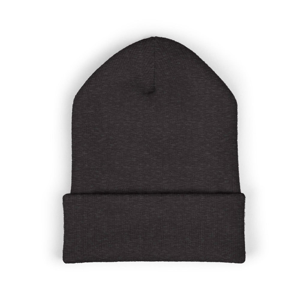 Embroidered Minimalist Circle Logo Cuffed Beanie