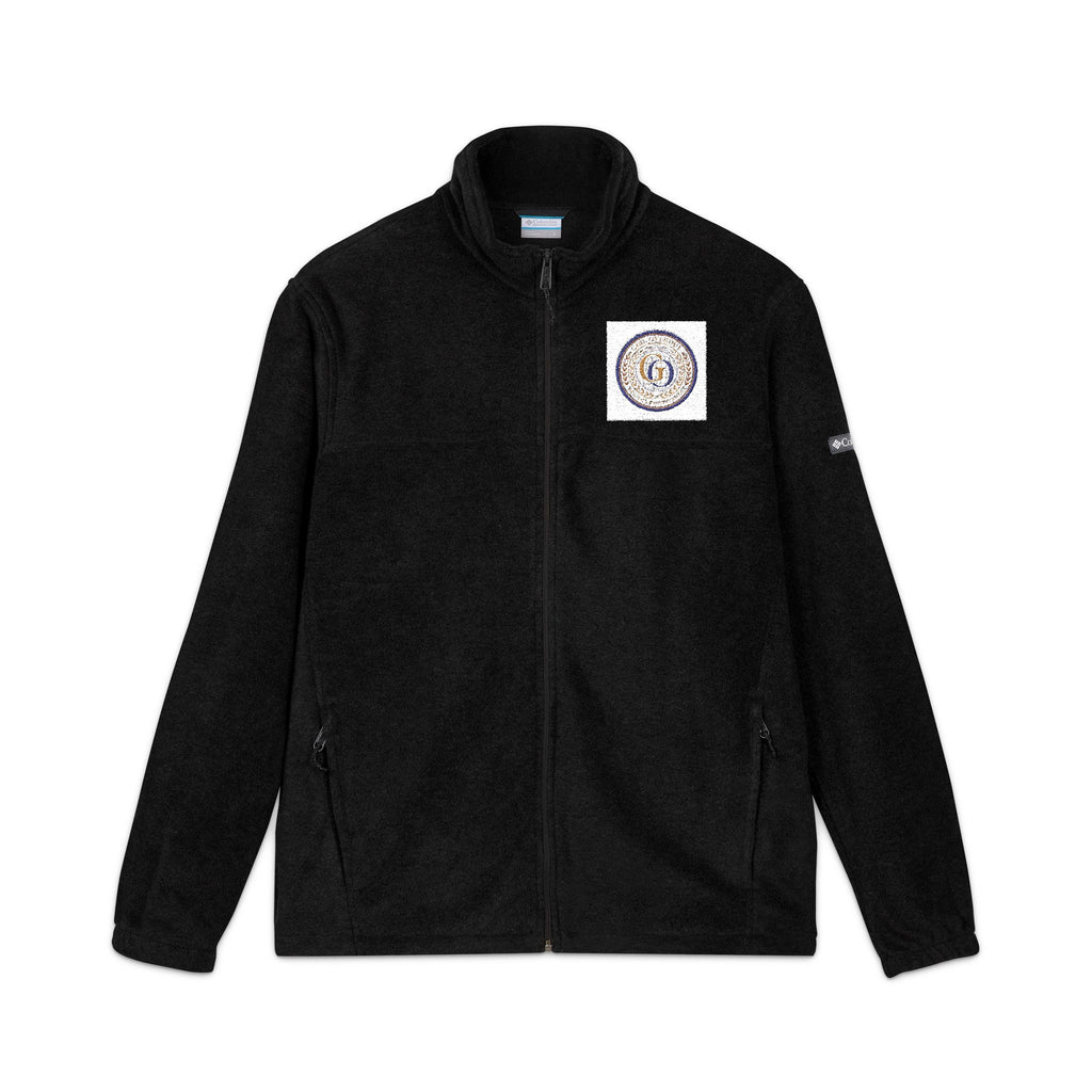 Embroidered Fleece Jacket — Nautical Compass Crest