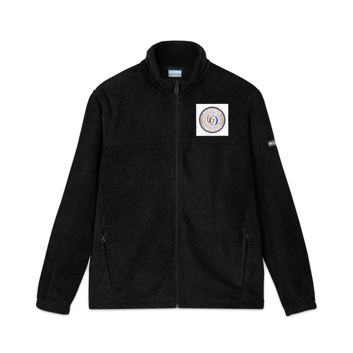 Embroidered Fleece Jacket — Nautical Compass Crest