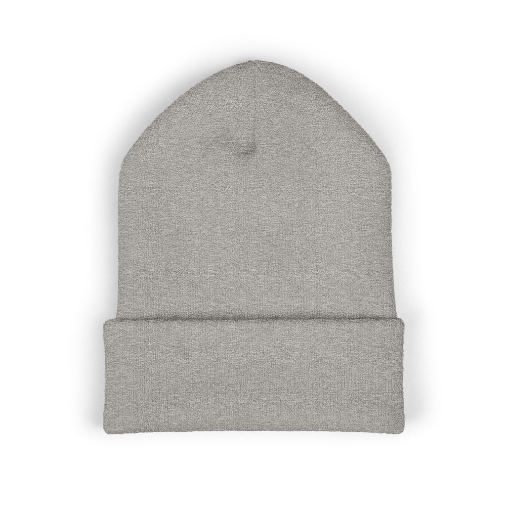 Embroidered Minimalist Circle Logo Cuffed Beanie