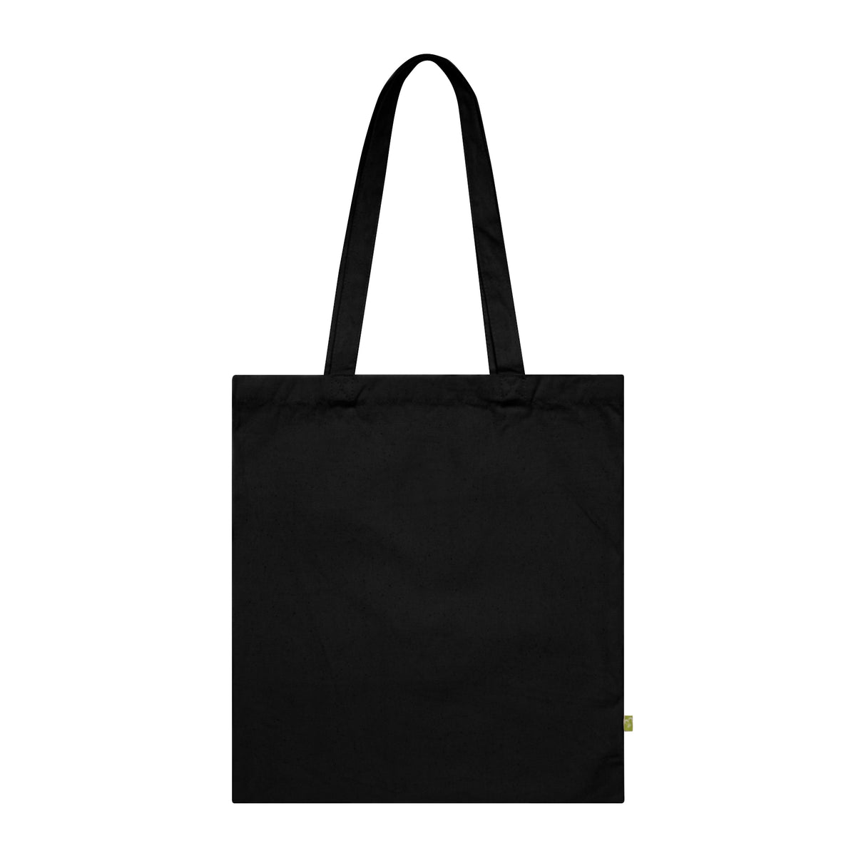Girl Overdoing It Emblem Tote Bag — Organic Cotton Navy Reusable Shopper