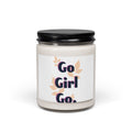 Motivational Soy Candle — "Go Girl Go" Scented 9oz Jar (Gift for Her, Encouragement)