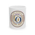 Ceramic Mug — "Girl Overdue" Women's Empowerment Emblem Coffee Mug (11oz/15oz)