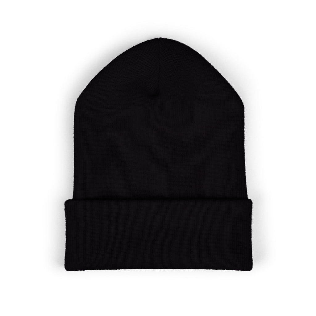 Embroidered Minimalist Circle Logo Cuffed Beanie